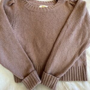 Anthropologie Mauve Crew Neck Sweater